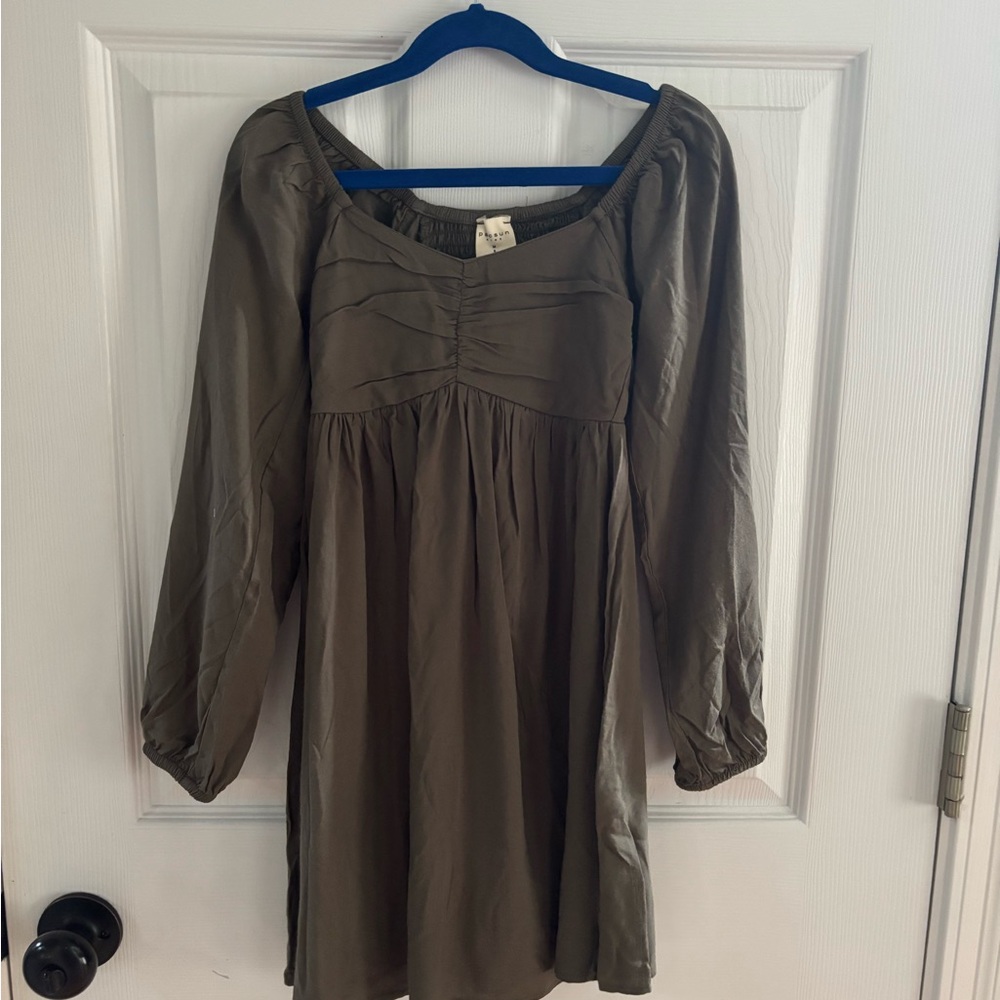 Olive dress. New with tags. Pac Sun  Long Sleeve Sundress. Girls Dress